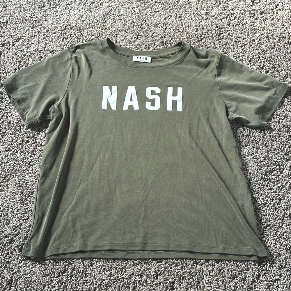 “NASH” green crop top